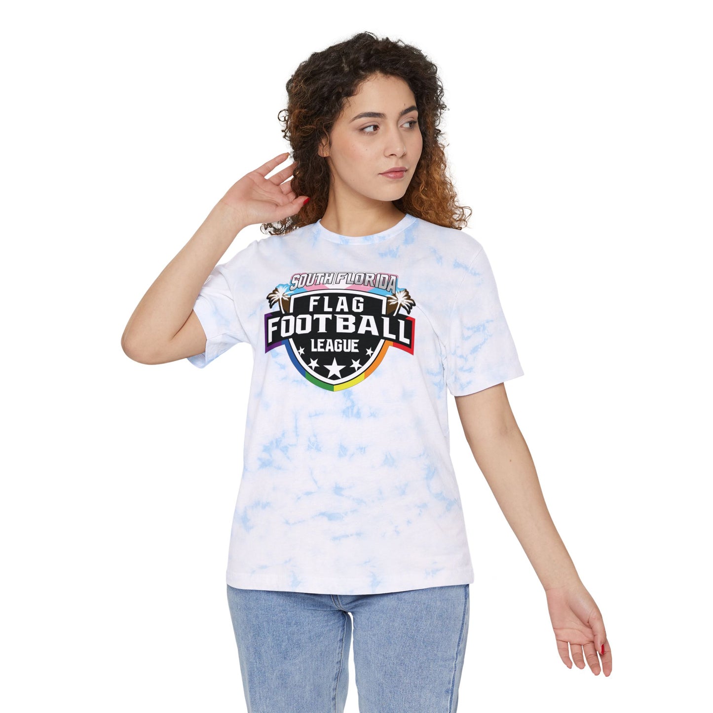 South Florida Flag Football League Tie-Dyed Unisex T-Shirt