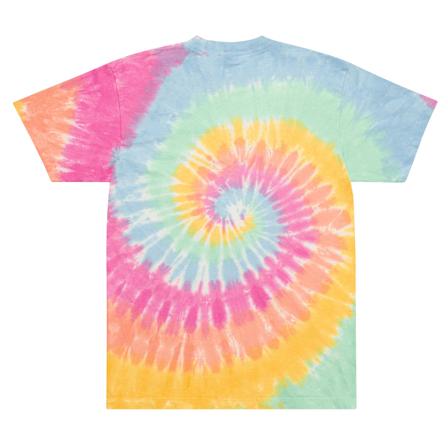 Peace, Flag, & TDs | Oversized tie-dye Flag Football t-shirt | Embroidered
