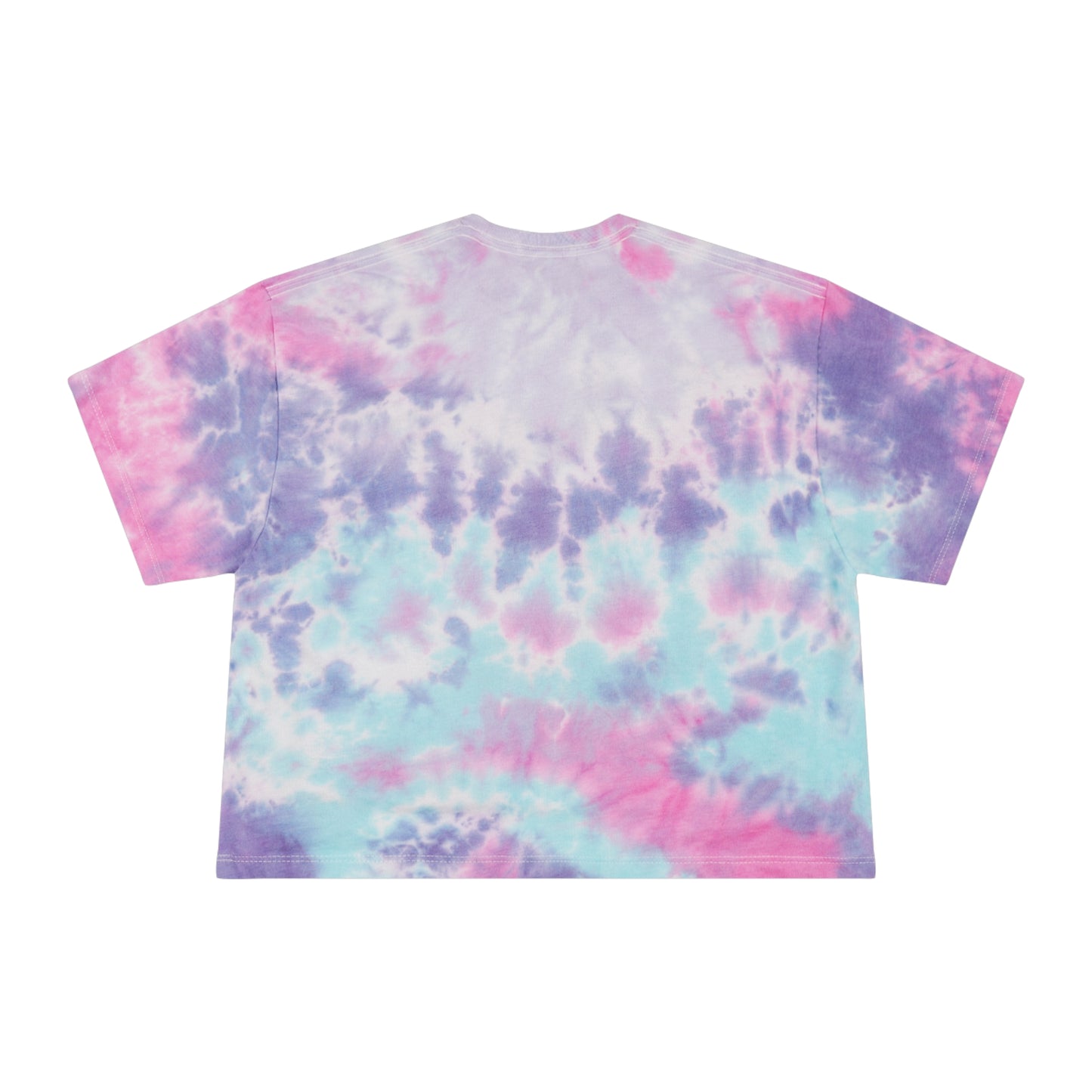 Tie-Dye Crop Tee — Pastel Spiral Graphic