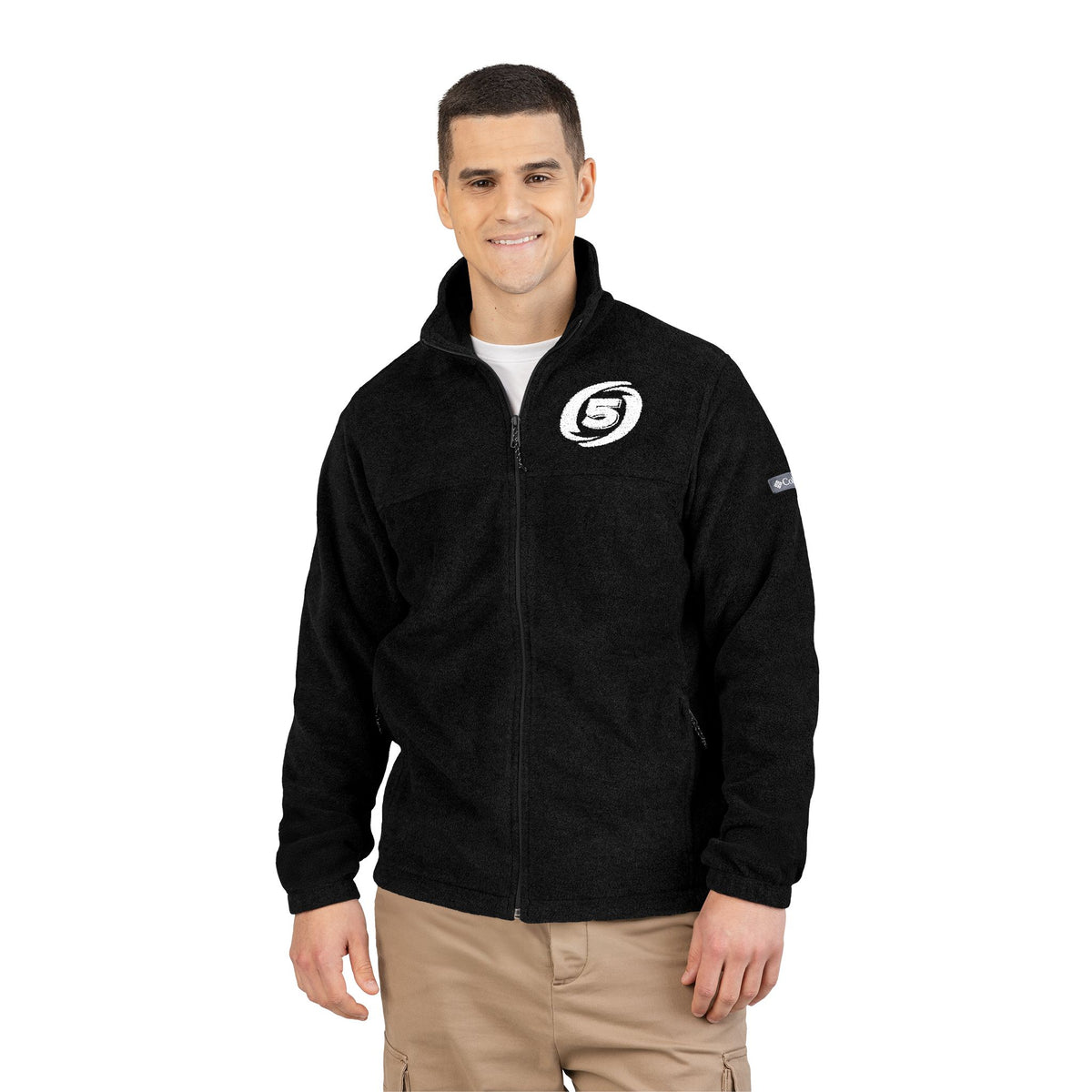 Cat-5 Embroidered Columbia Fleece Jacket