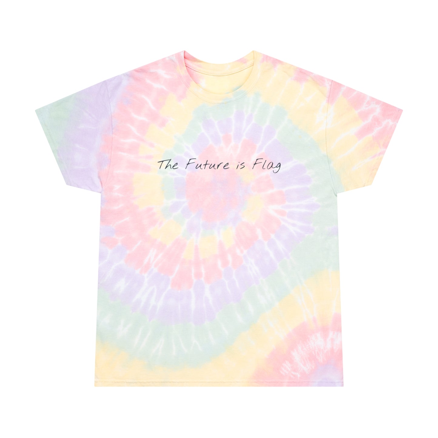 "The Future is Flag" Pastel Tie-Dye Tee - Flag Football Tee