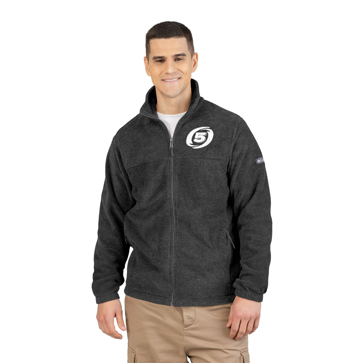 Cat-5 Embroidered Columbia Fleece Jacket