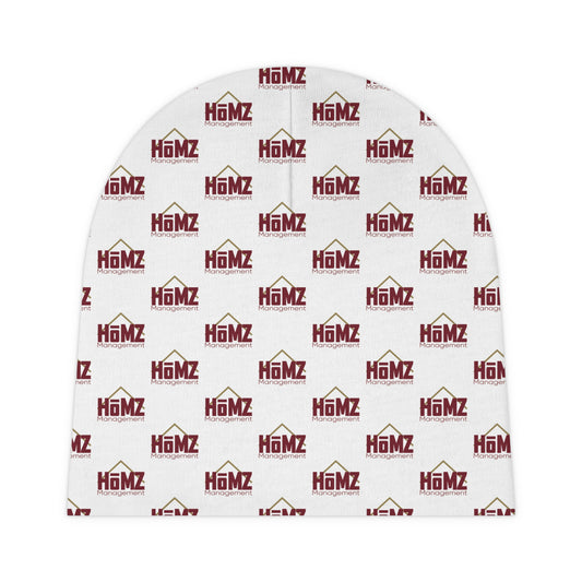 HoMZ Baby Beanie — All-Over Print "HoMz" Logo Pattern