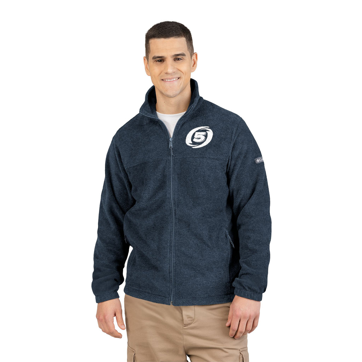 Cat-5 Embroidered Columbia Fleece Jacket