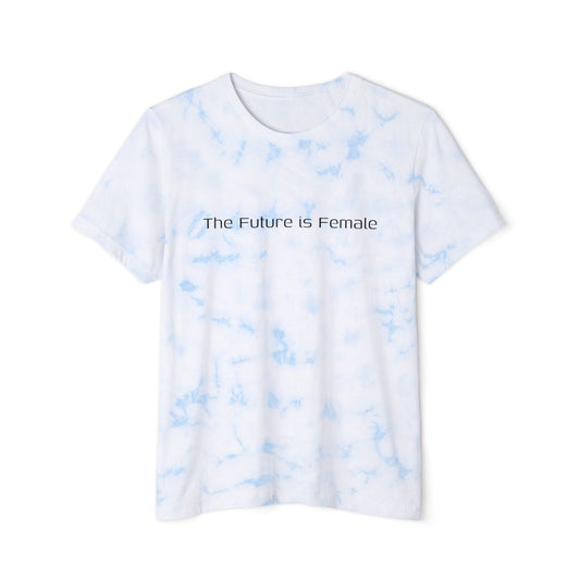 The Future is Female - Unisex Tie-Dyed T-Shirt - Flag Football