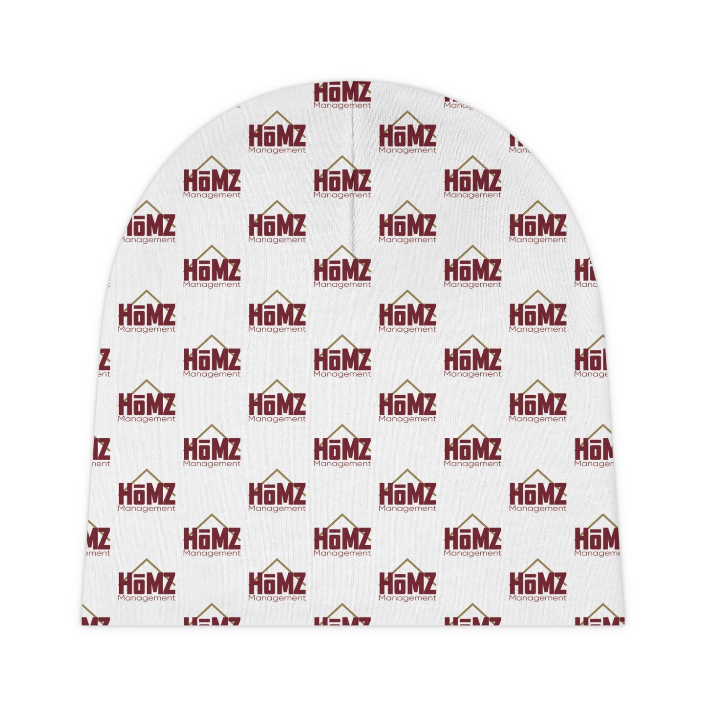 HoMZ Baby Beanie — All-Over Print "HoMz" Logo Pattern