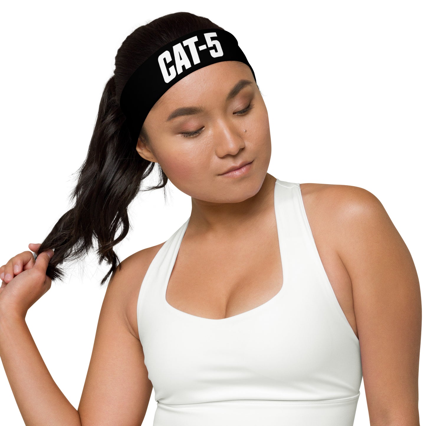 Cat-5 Black Headband