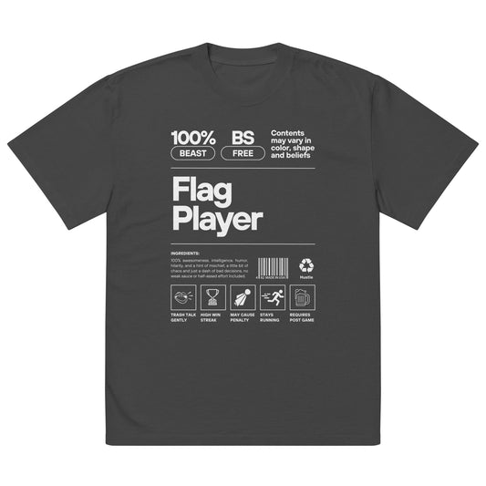 100% Flag Player - Oversized faded t-shirt