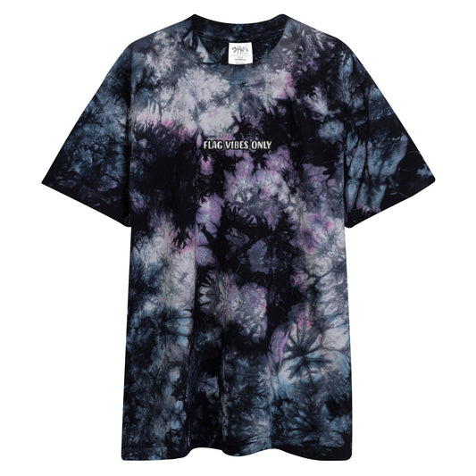 Flag Vibes Only | Oversized tie-dye Flag Football t-shirt