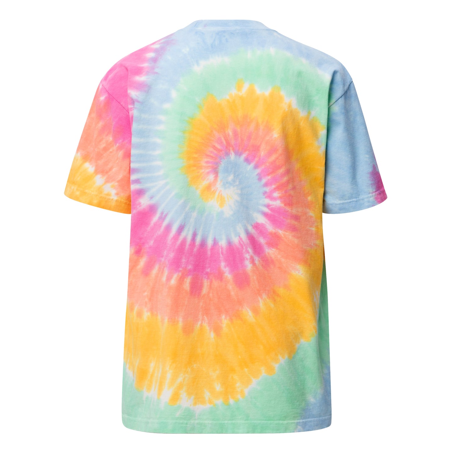 Peace, Flag, & TDs | Oversized tie-dye Flag Football t-shirt | Embroidered