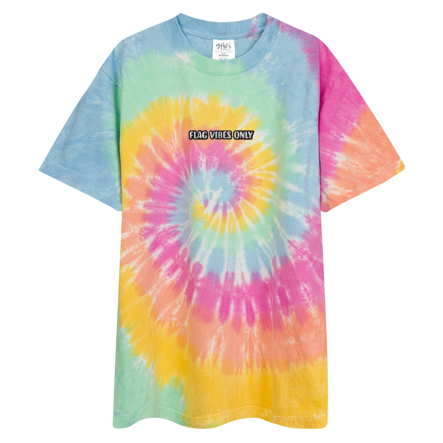 Flag Vibes Only | Oversized tie-dye Flag Football t-shirt