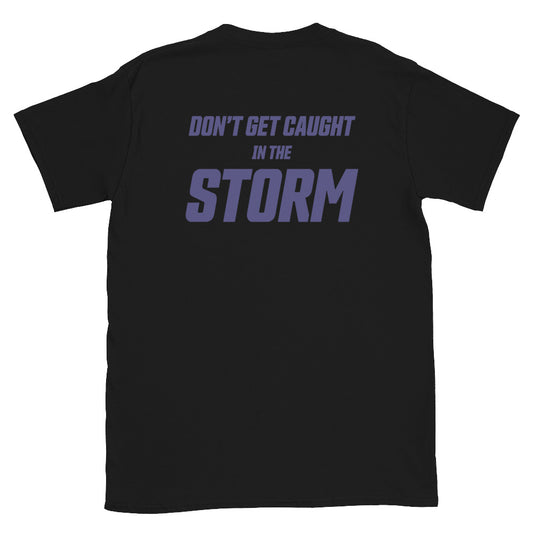 Cat-5 - Don't Get Caught In The Storm | Black or White Short-Sleeve Unisex T-Shirt