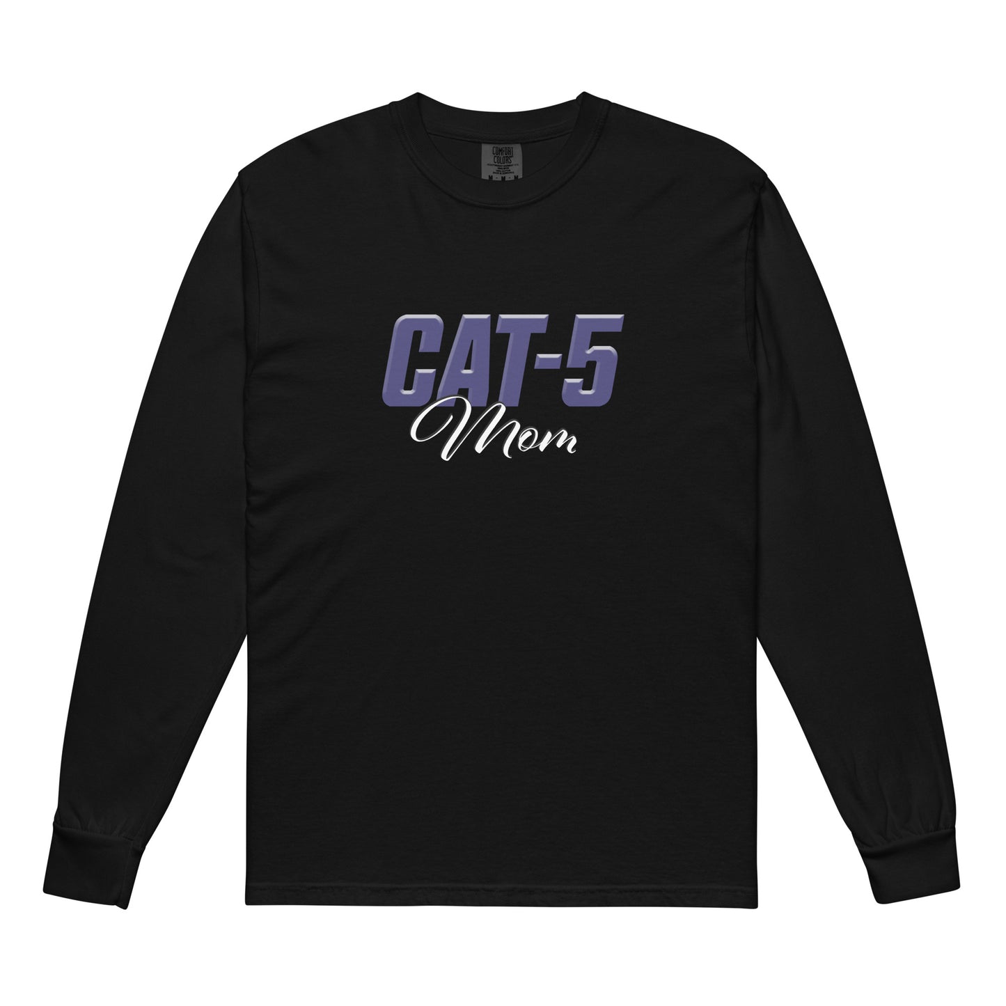 Cat-5 Mom | Garment-dyed heavyweight long-sleeve shirt