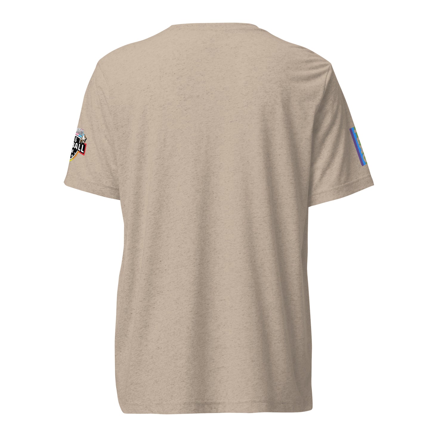 Cat-5 Primary Logo on chest | SFFFL + Pride Flag Logo on short sleeves